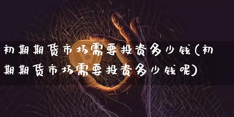 初期期货市场需要投资多少钱(初期期货市场需要投资多少钱呢)_https://www.sdylsx.com_上期能源_第1张