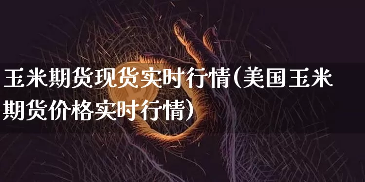 玉米期货现货实时行情(美国玉米期货价格实时行情)_https://www.sdylsx.com_中金所_第1张