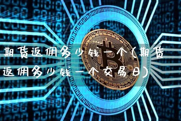 期货返佣多少钱一个(期货返佣多少钱一个交易日)_https://www.sdylsx.com_广期所_第1张