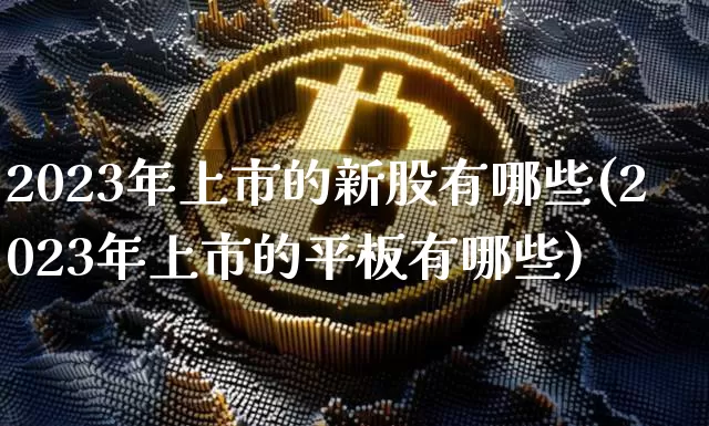 2023年上市的新股有哪些(2023年上市的平板有哪些)_https://www.sdylsx.com_中金所_第1张